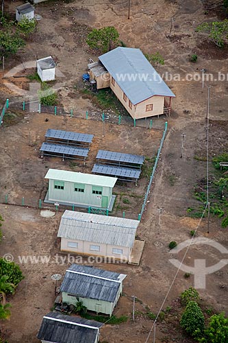  Subject: Aerial view of riverine community of Aracari / Place: Novo Airao city - Amazonas state (AM) - Brazil / Date: 10/2011 