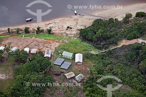  Subject: Aerial view of riverine community of Terra Nova / Place: Amazonas state (AM) - Brazil / Date: 10/2011 