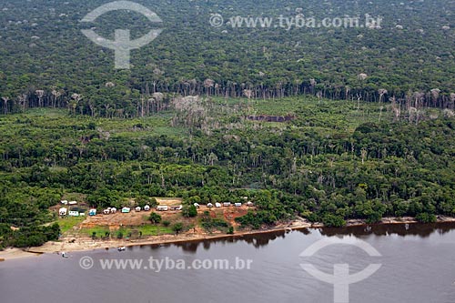  Subject: Aerial view of riverine community of Terra Nova / Place: Amazonas state (AM) - Brazil / Date: 10/2011 