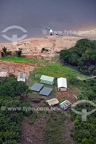  Subject: Aerial view of riverine community of Terra Nova / Place: Amazonas state (AM) - Brazil / Date: 10/2011 