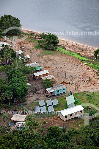  Subject: Aerial view of riverine community of Terra Nova / Place: Amazonas state (AM) - Brazil / Date: 10/2011 