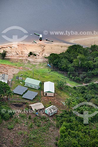  Subject: Aerial view of riverine community of Terra Nova / Place: Amazonas state (AM) - Brazil / Date: 10/2011 