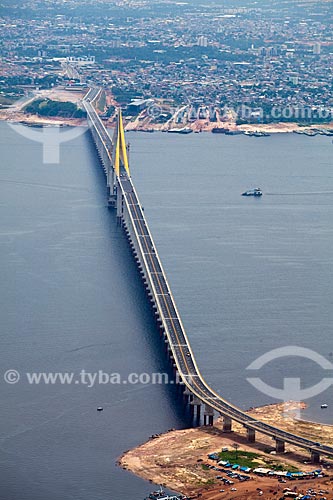  Subject: Aerial view of Rio Negro Bridge / Place: Manaus city - Amazonas state (AM) - Brazil / Date: 10/2011 