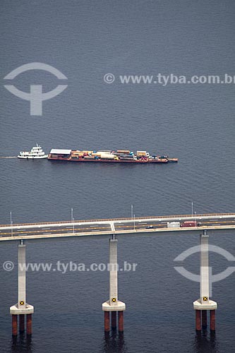  Subject: Aerial view of Rio Negro Bridge / Place: Manaus city - Amazonas state (AM) - Brazil / Date: 10/2011 