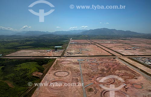 Subject: Aerial view of the Petrochemical Complex of Rio de Janeiro / Place: Itaborai city - Rio de Janeiro state (RJ) - Brazil / Date: 03/2012 