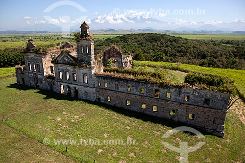  Subject: Aerial view of the ruins of the Convent of Sao Boaventura / Place: Itaborai city - Rio de Janeiro state (RJ) - Brazil / Date: 03/2012 