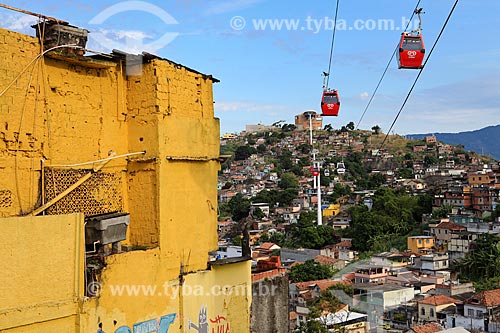  Subject: Cable car linking the Morro da Baiana to Morro do Adeus - Complexo do Alemao / Place: Rio de Janeiro city - Rio de Janeiro state (RJ) - Brazil / Date: 03/2012 