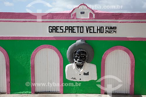  Subject: Facade of the headquarters of the samba school GRES Preto Velho / Place: Olinda city - Pernambuco state (PE) - Brazil / Date: 11/2011 