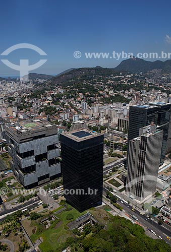  Subject:  Aerial view of the Petrobras headquarters and the BNDES building  / Place: City center - Rio de Janeiro city - Rio de Janeiro state  (RJ) - Brazil / Date: 03/2012 
