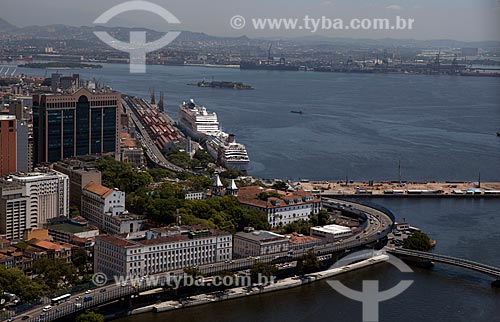  Subject: Aerial view of the Perimetral High and the Port of Rio de Janeiro / Place: City center - Rio de Janeiro city - Rio de Janeiro state (RJ) - Brazil / Date: 03/2012 