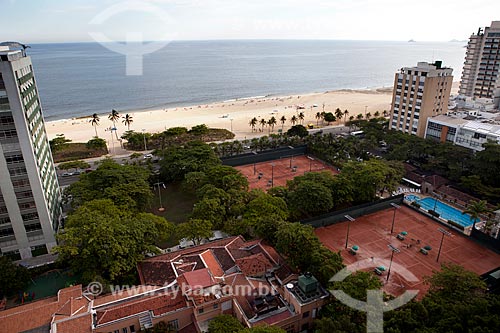  Subject: Aerial view of Rio de Janeiro Coutry Club with Ipanema Beach in the background / Place: Ipanema neighborhood - Rio de Janeiro city - Rio de Janeiro state (RJ) - Brazil / Date: 03/2012 