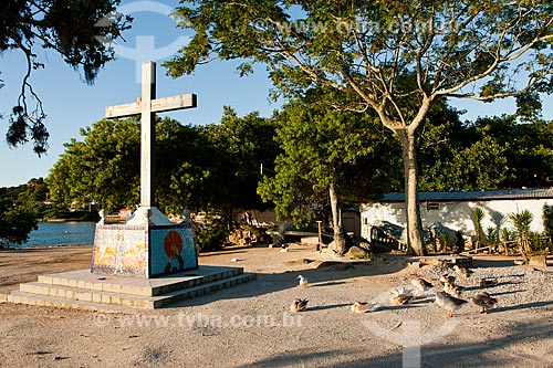  Subject: Cross at Ponta do Sambaqui / Place: Santo Antonio de Lisboa district - Florianopolis - Santa Catarina state (SC) - Brazil / Date: 03/2012 