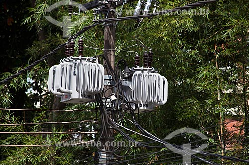  Subject: Power transformer in Marques de Sao Vicente Street / Place: Gavea neighborhood - Rio de Janeiro city - Rio de Janeiro state (RJ) - Brazil / Date: 01/2012 