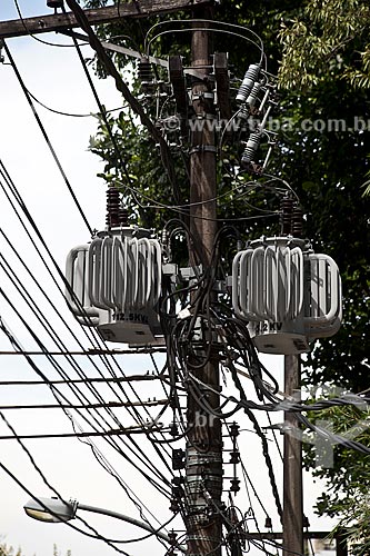  Subject: Power transformer in Marques de Sao Vicente Street / Place: Gavea neighborhood - Rio de Janeiro city - Rio de Janeiro state (RJ) - Brazil / Date: 01/2012 