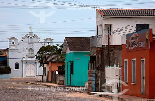  Subject: Street with Santo Antonio Chapel in the background / Place: Tavares city - Rio Grande do Sul state (RS) - Brazil / Date: 02/2012 