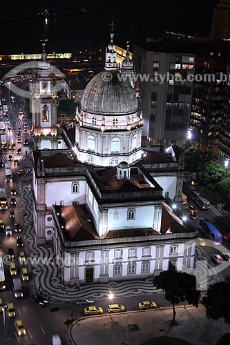  Subject: Nossa Senhora da Candelaria Church with night lighting / Place: City center - Rio de Janeiro city - Rio de Janeiro state (RJ) - Brazil / Date: 04/2012 