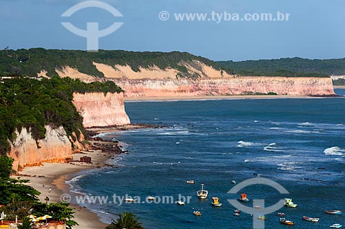  Subject: Cliffs in Pipa Beach in Potiguar south coast / Place: Tibau do Sul city - Rio Grande do Norte state (RN) - Brazil / Date: 03/2012 