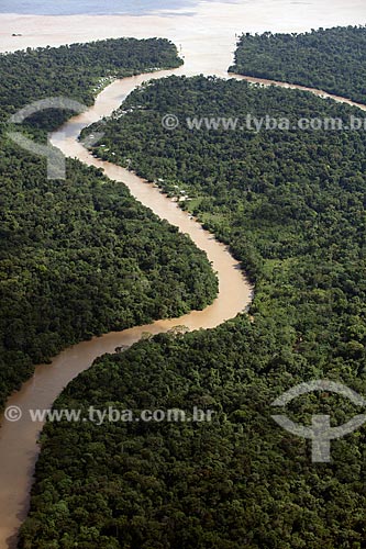  Subject: Aerial view of Amazon River channel - Bailique archipelago / Place: Amapa state (AP) - Brazil / Date: 04/2012 