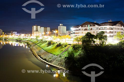  Subject: Blumenau City Hall and Beira Rio Avenue at evening / Place: Blumenau city - Santa Catarina state (SC) - Brazil / Date: 06/2012 
