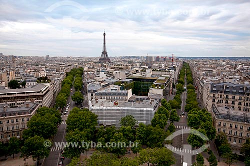  Subject: Aerial view of Paris from the Triumphal Arches / Place: Paris - France - Europe / Date: 06/2012 