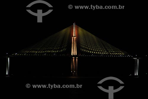  Subject: View of bridge Negro River that connects the of Manaus city to Iranduba / Place: Manaus city - Amazonas state (AM) - Brazil / Date: 06/2012 