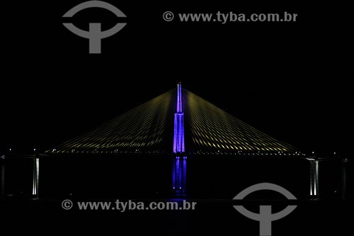  Subject: View of bridge Negro River that connects the of Manaus city to Iranduba / Place: Manaus city - Amazonas state (AM) - Brazil / Date: 06/2012 