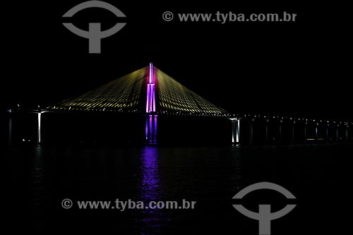  Subject: View of bridge Negro River that connects the of Manaus city to Iranduba / Place: Manaus city - Amazonas state (AM) - Brazil / Date: 06/2012 