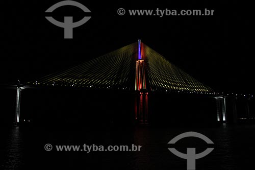  Subject: View of bridge Negro River that connects the of Manaus city to Iranduba / Place: Manaus city - Amazonas state (AM) - Brazil / Date: 06/2012 