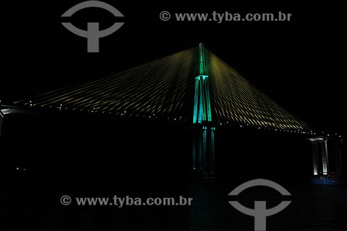  Subject: View of bridge Negro River that connects the of Manaus city to Iranduba / Place: Manaus city - Amazonas state (AM) - Brazil / Date: 06/2012 