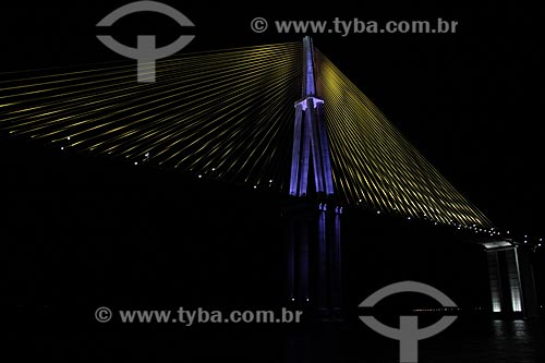  Subject: View of bridge Negro River that connects the of Manaus city to Iranduba / Place: Manaus city - Amazonas state (AM) - Brazil / Date: 06/2012 