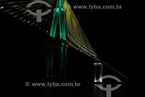  Subject: View of bridge Negro River that connects the of Manaus city to Iranduba / Place: Manaus city - Amazonas state (AM) - Brazil / Date: 06/2012 