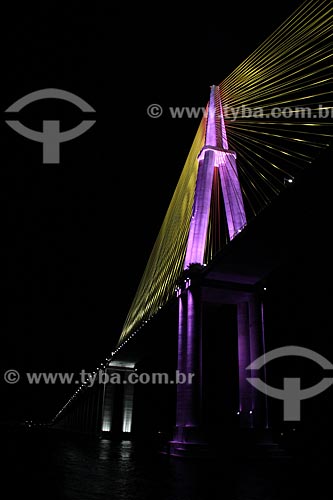  Subject: View of bridge Negro River that connects the of Manaus city to Iranduba / Place: Manaus city - Amazonas state (AM) - Brazil / Date: 06/2012 