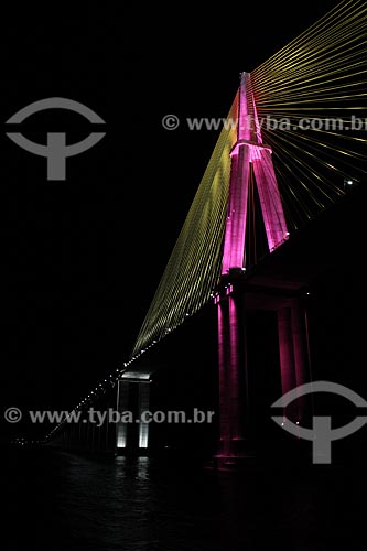  Subject: View of bridge Negro River that connects the of Manaus city to Iranduba / Place: Manaus city - Amazonas state (AM) - Brazil / Date: 06/2012 