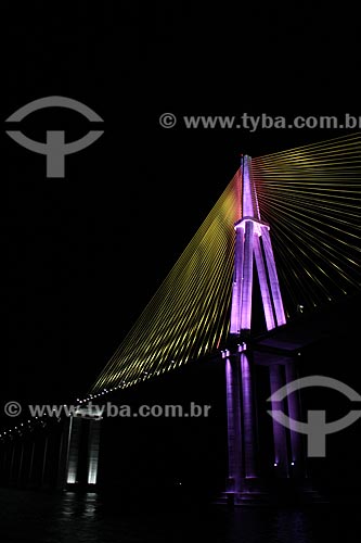  Subject: View of bridge Negro River that connects the of Manaus city to Iranduba / Place: Manaus city - Amazonas state (AM) - Brazil / Date: 06/2012 