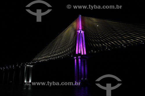  Subject: View of bridge Negro River that connects the of Manaus city to Iranduba / Place: Manaus city - Amazonas state (AM) - Brazil / Date: 06/2012 