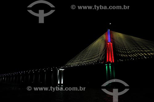  Subject: View of bridge Negro River that connects the of Manaus city to Iranduba / Place: Manaus city - Amazonas state (AM) - Brazil / Date: 06/2012 