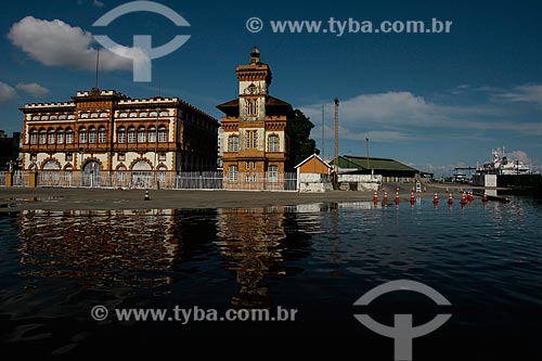  Subject: Customs Building and Guardamoria during the period of full / Place: Manaus city - Amazonas state (AM) - Brazil / Date: 06/2012 