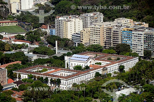  Subject: Aerial view of campus of the Federal University of Rio de Janeiro (UFRJ) - Neighborhood of Urca, South Zone of the Rio de Janeiro city / Place: Rio de Janeiro city - Rio de Janeiro state (RJ) - Brazil / Date: 10/2011 