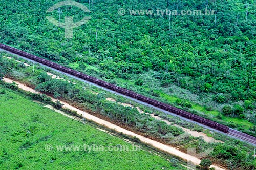  Subject: Train of Vale do Rio Doce Company (CVRD) in the Carajas Railway / Place: Maranhao state (MA) - Brazil / Date: 05/2012 