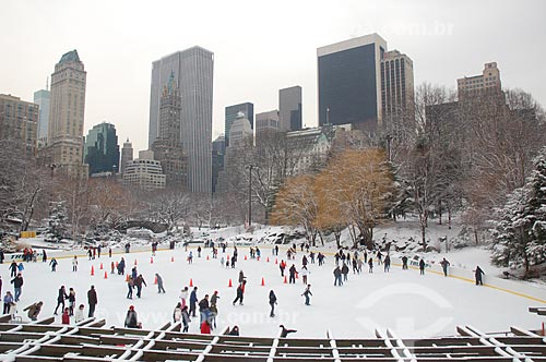  Subject: Ice skating rink in Central Park / Place: New York city - United States of America - USA / Date: 01/2009 