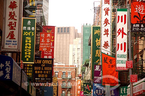  Subject: Chinese neighborhood in New York / Place: New York city - United States of America - USA / Date: 10/2008 