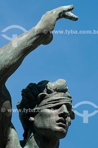  Subject: Detail of bronze statue of Monument Julius Castilhos - Square of matriz / Place: Porto Alegre city - Rio Grande do Sul state (RS) - Brazil / Date: 05/2012 