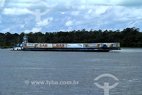  Subject: Ferry doing cargo transportation in the Amazon River between the towns of Itacoatiara and Parintins / Place: Itacoatiara city - Amazonas state (AM) - Brazil / Date: 06/2012 