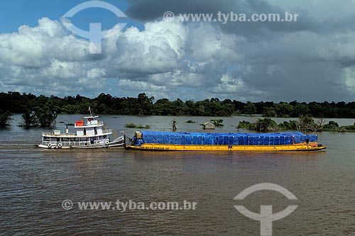  Subject: Ferry doing cargo transportation in the Amazon River between the towns of Itacoatiara and Parintins / Place: Itacoatiara city - Amazonas state (AM) - Brazil / Date: 06/2012 