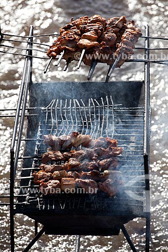 Subject: Barbecue in the Market of Santa Ines Ramp (Acai Ramp) / Place: Macapa city - Amapa state (AP) - Brazil / Date: 04/2012 