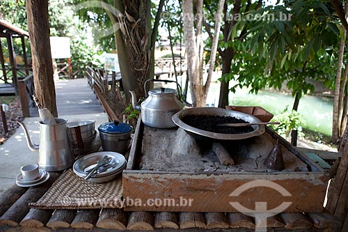  Subject: Sacaca Museum - Coffee in the wood stove in the Casa do Ribeirinho (Riverine House) / Place: Macapa city - Amapa state (AP) - Brazil / Date: 04/2012 