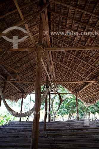  Subject: Sacaca Museum - Typical house of the Wajapi indigenous ethnicity (Known how  Casa Jura) / Place: Macapa city - Amapa state (AP) - Brazil / Date: 04/2012 