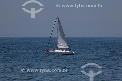 Subject: Sailboat in the waterfront of Rio de Janeiro / Place: Rio de Janeiro city - Rio de Janeiro state (RJ) - Brazil / Date: 04/2012 