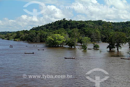  Subject: Amazon River in flood season between the cities of Parintins and Itacoatiara / Place: Parintins city - Amazonas state (AM) - Brazil / Date: 07/2012 