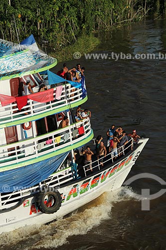  Subject: Passenger boat on the Amazon River between the towns of Urucurituba and Manaus / Place: Urucurituba city - Amazonas state (AM) - Brazil / Date: 07/2012 